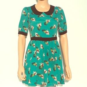 PinkyOtto Pegasus Print Dress Small, Pre-owned